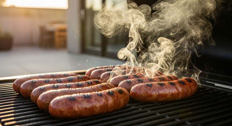 cuisson saucisses barbecue